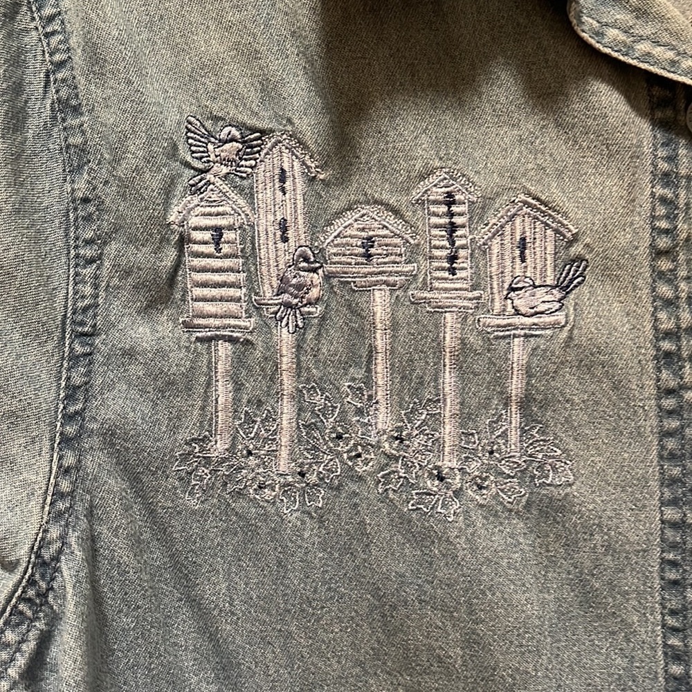 Passion-I Blue denim shirt Size large - Picture 3 of 8